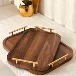 Wooden Tray Set 2 Pcs